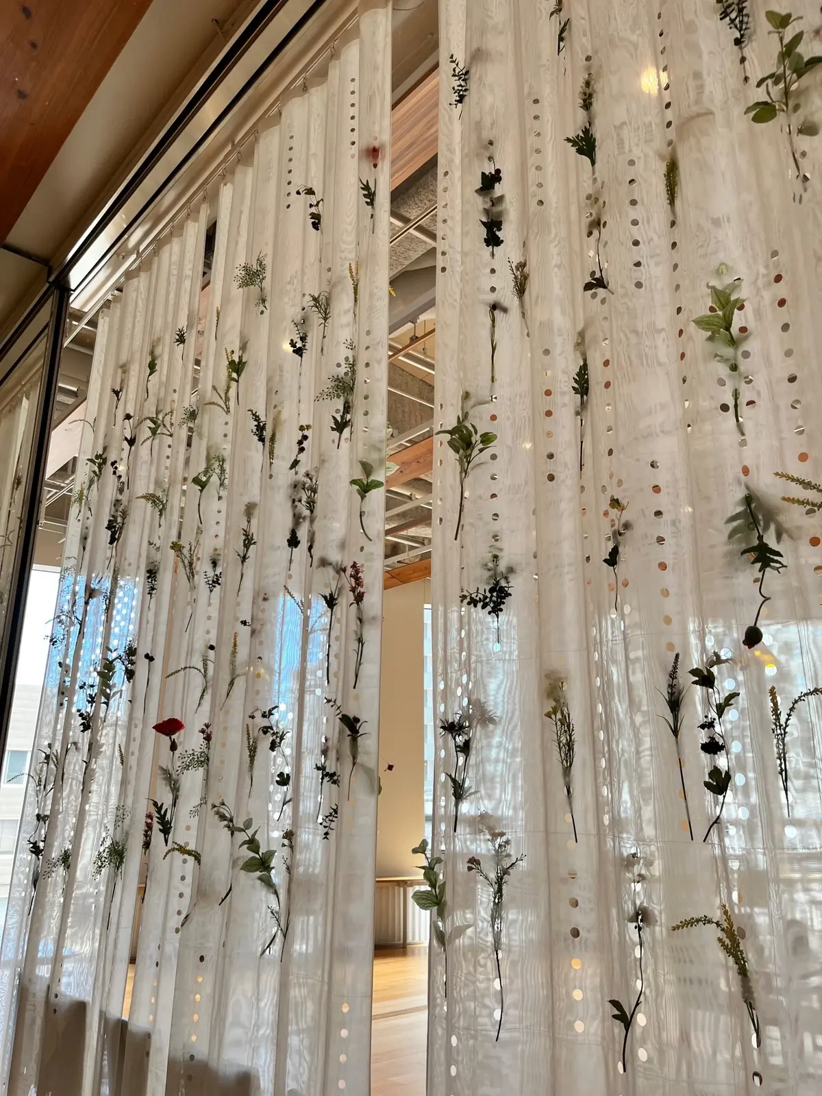 カフェのカーテン