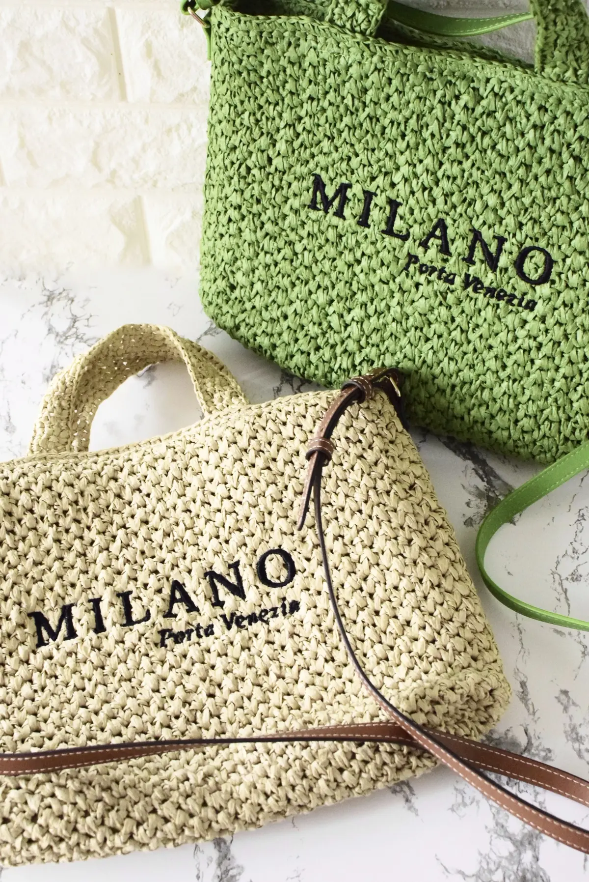 éclat エクラ　Jマダム　ブログ　北海道　札幌　トモコ　知子　プチプラ　ファストファッション 夏 H&M　エイチアンドエム　かご　ストロー　バッグ