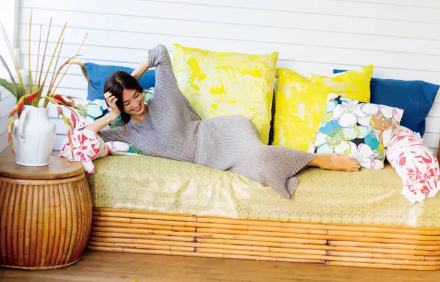 ワントーンのセットアップコーデのブレンダ