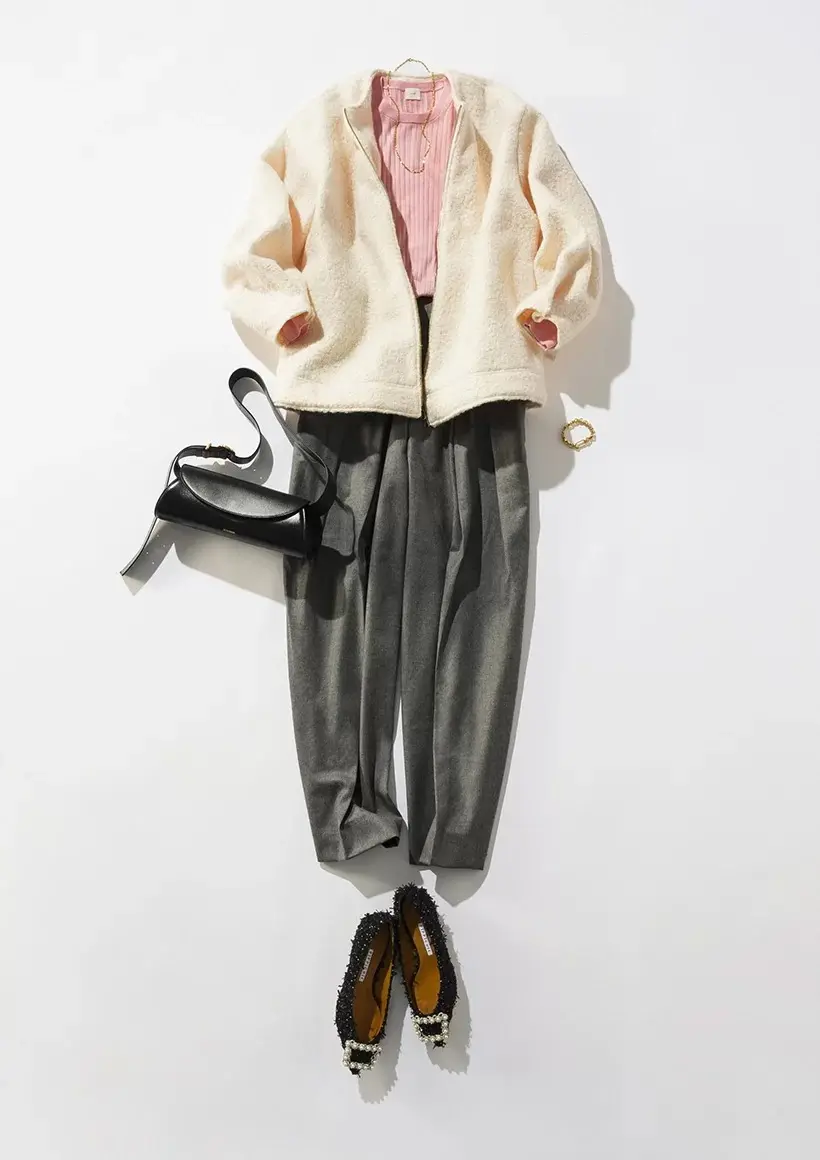 【50代 コーデ】定番アイテムの冬の最旬の画像_2