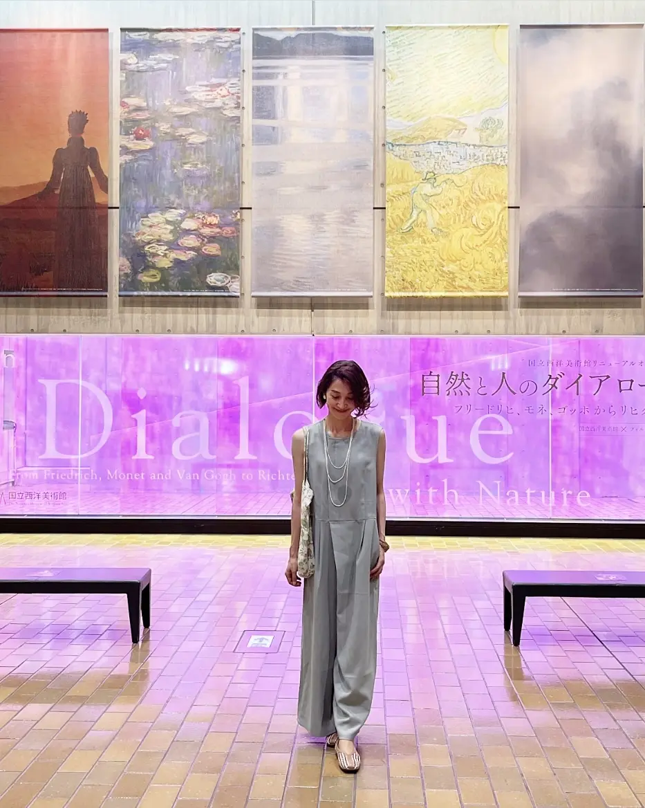 グリーンの初オールインワンで美術館♩の画像_2