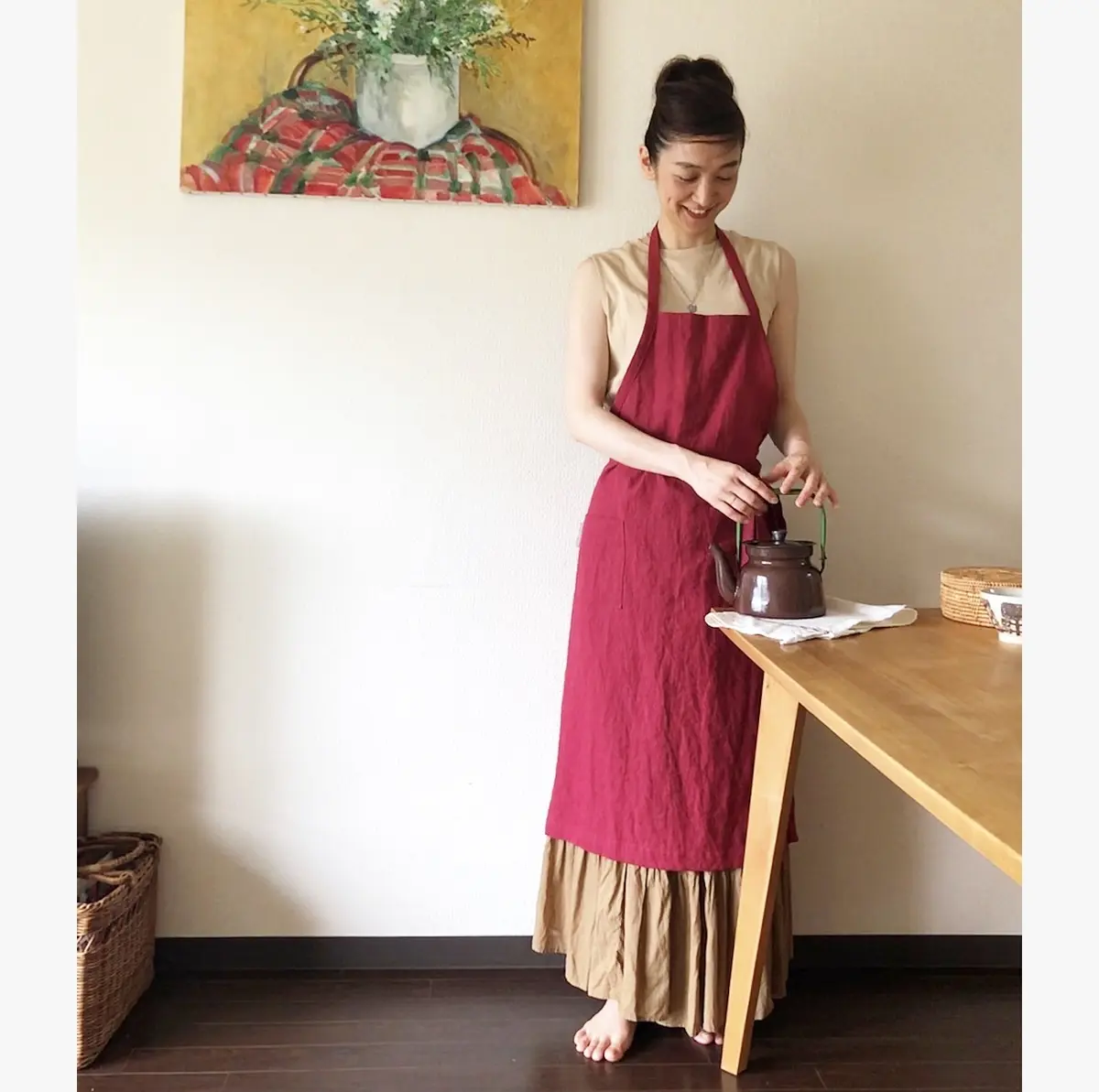 服を纏うようにエプロンを 〜秋の手仕事②の画像_1