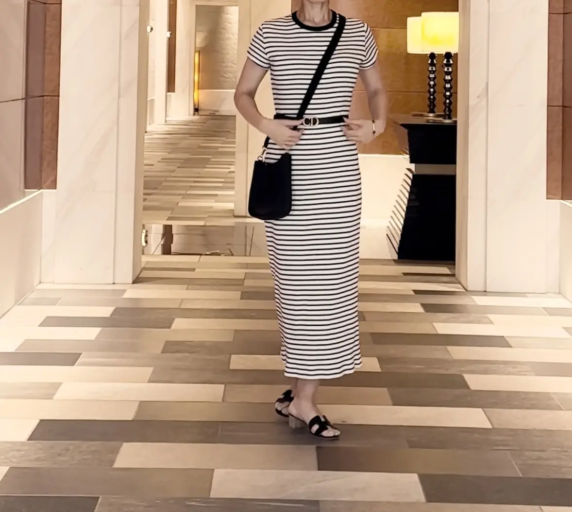 ボーダーワンピースコーデの画像_1