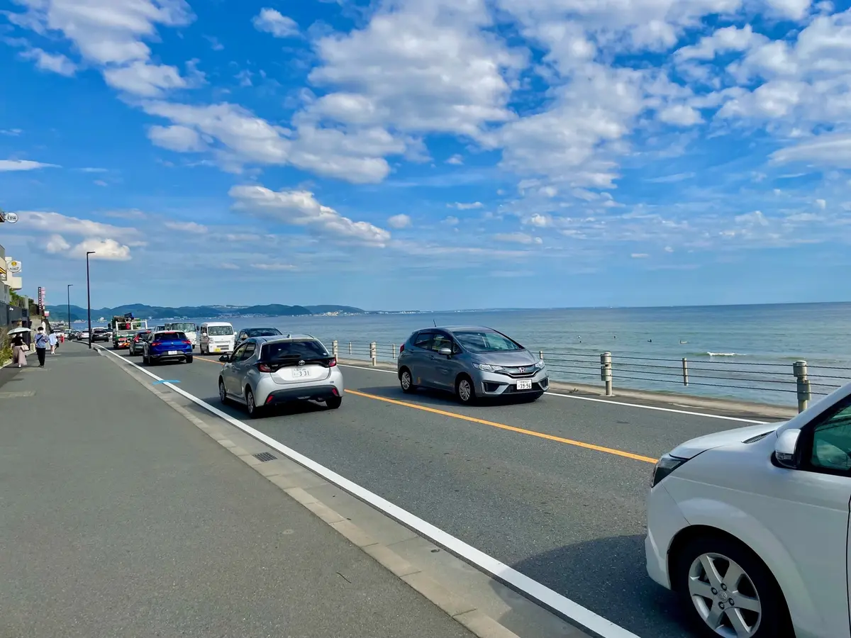 湘南を走る国道１３４号線