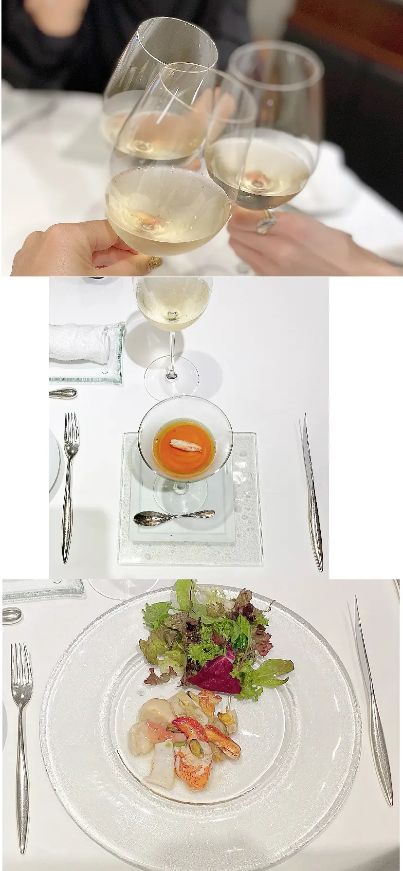 デコラティブな白シャツで華組ランチの画像_3