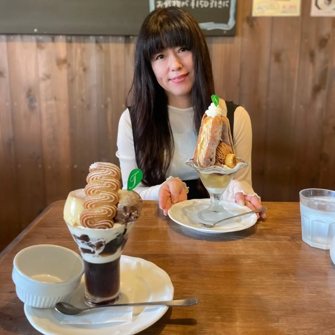 秋スイーツ✿モンブランパフェいただきましの画像_1