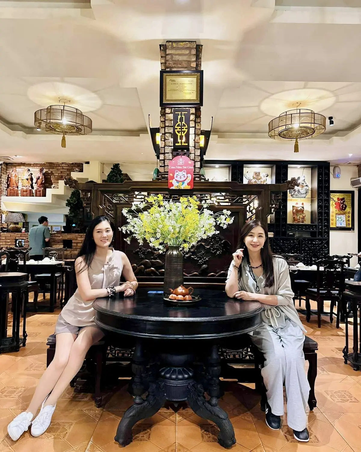 ベトナムの装飾が素晴らしい店内