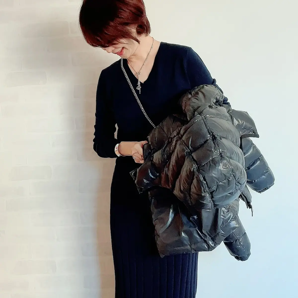 ネイビーのワントーンコーデの画像_1