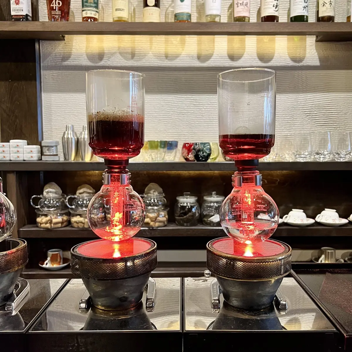 群馬県草津温泉カフェ「喫茶去（きっさこ）」コーヒーサイフォン