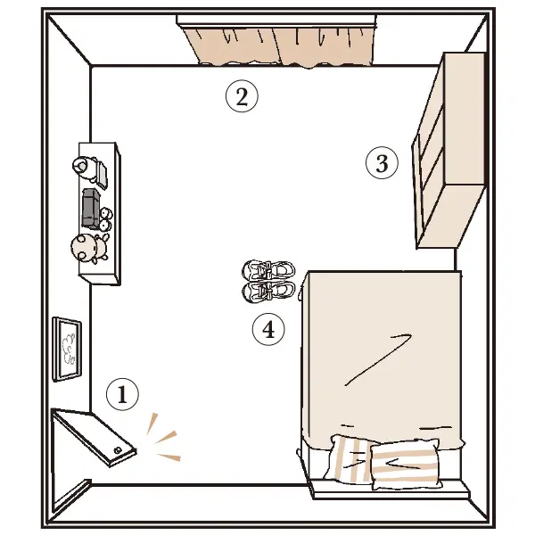 地震でも散らからない部屋をつくる