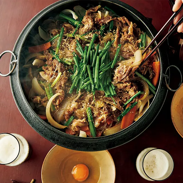 プルコギ風豚すき焼き