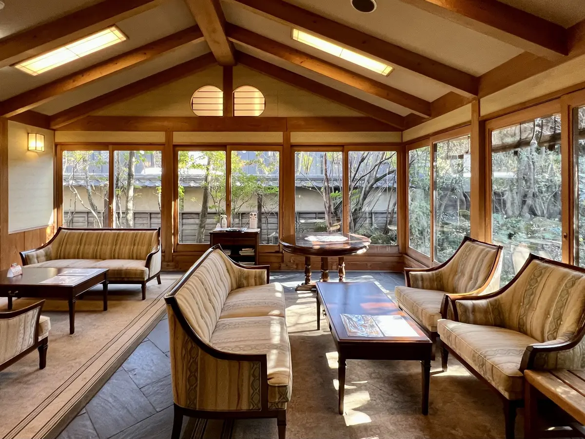 由布院　旅館「旅亭 田乃倉」ロビー