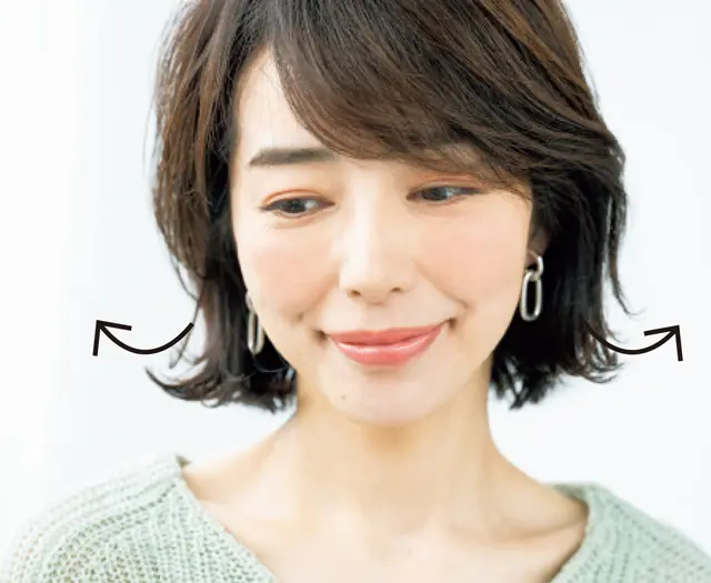 動きのある外ハネラインが