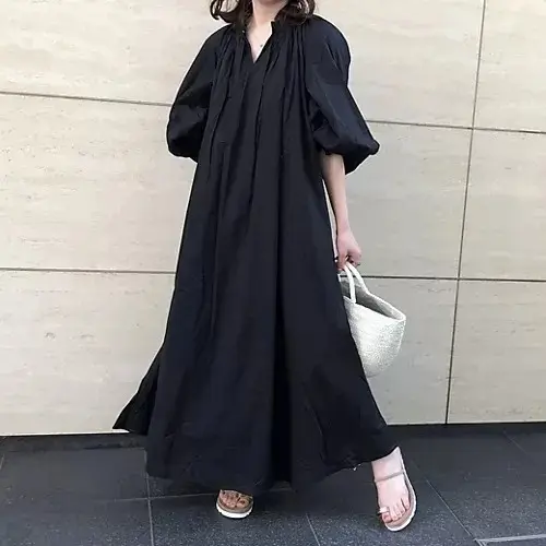 【50代 ワンピース】1枚で着映え、夏のの画像_22