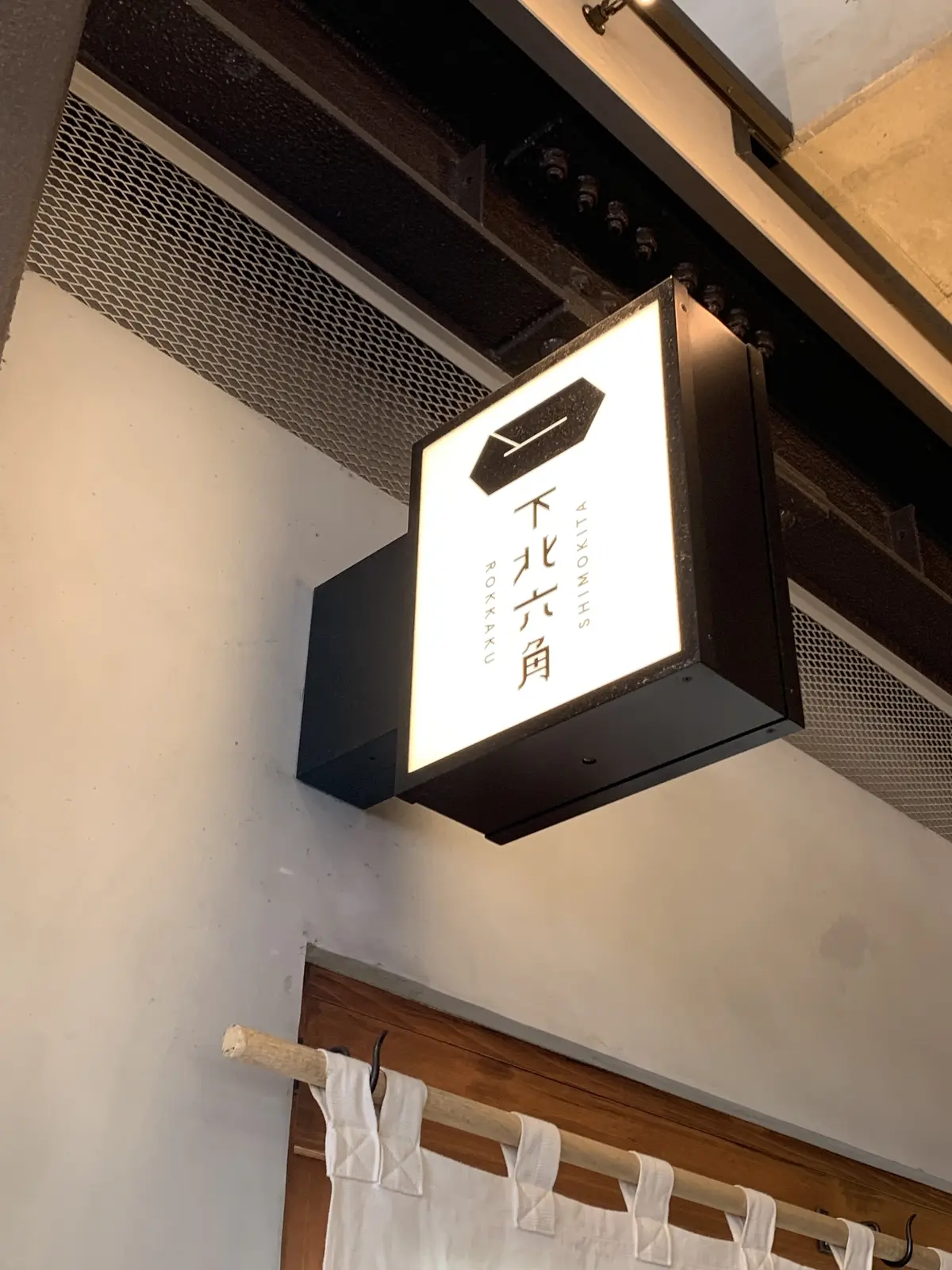 下北六角の看板