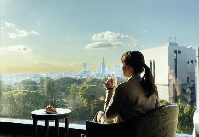 『ホテルニューオータニ』眺望とともに朝食を