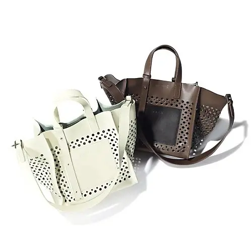 H.V.F.N HOLY パンチングレザートート ￥24,200