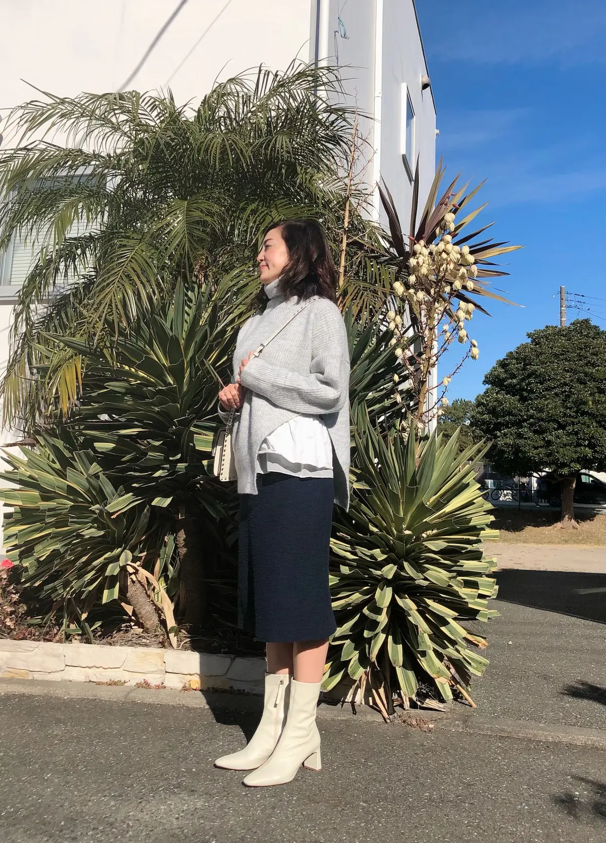 お気に入りニットスタイルで年末の買い出しの画像_2