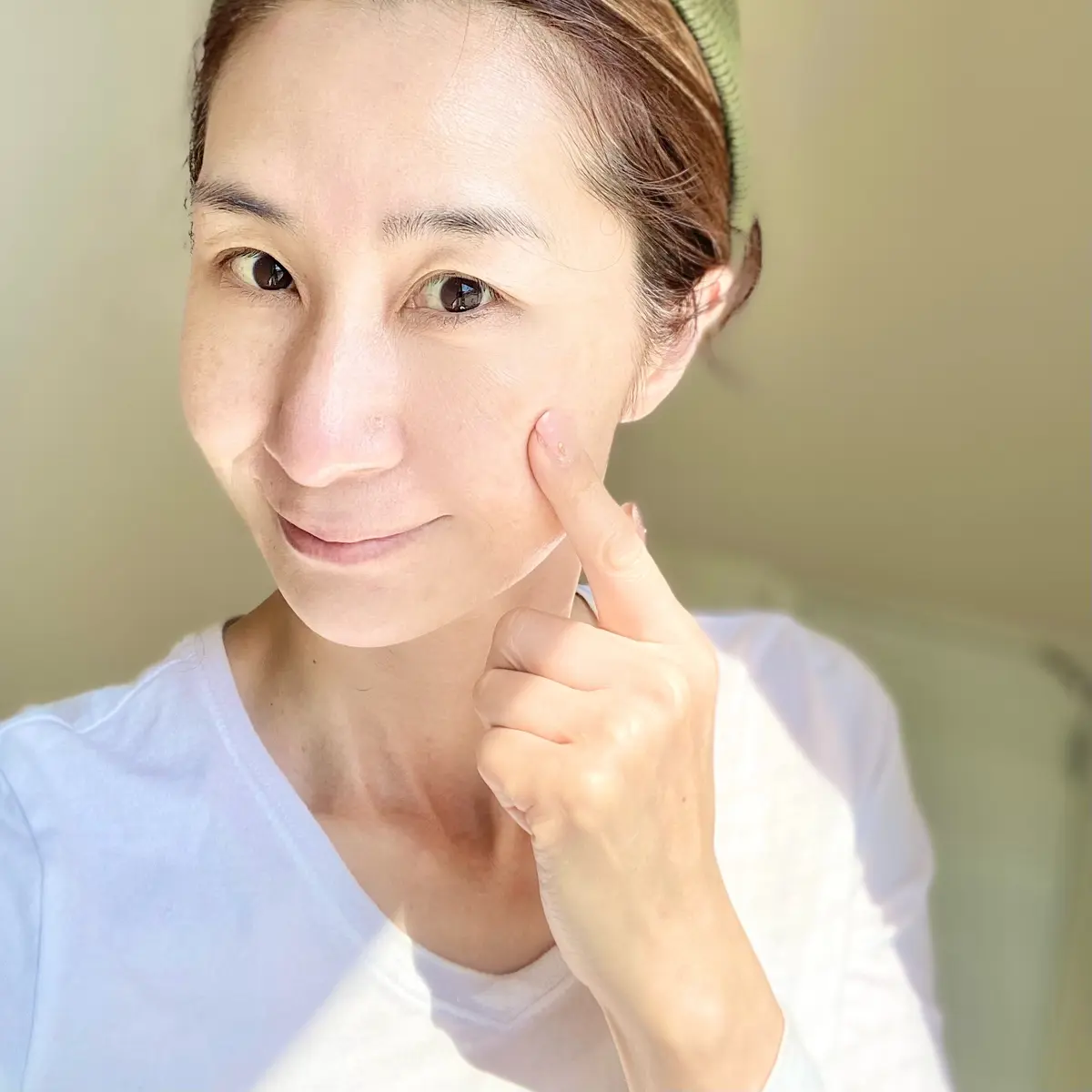 スッピンですが、肌質良くなってきてる感じ