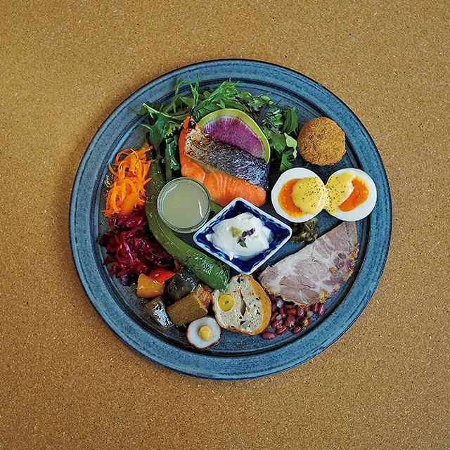 品数の豊富さがうれしいおかずプレート¥1,500