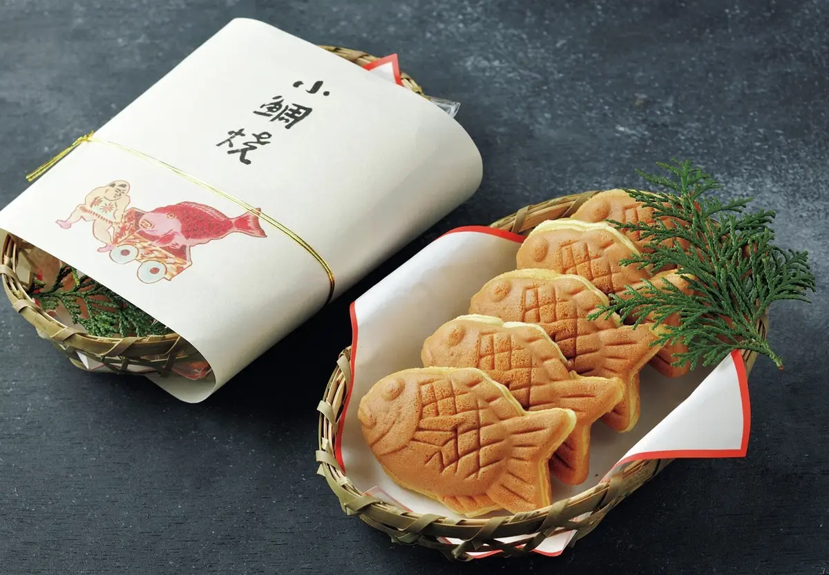 桃林堂 上野店 小鯛焼 竹籠入