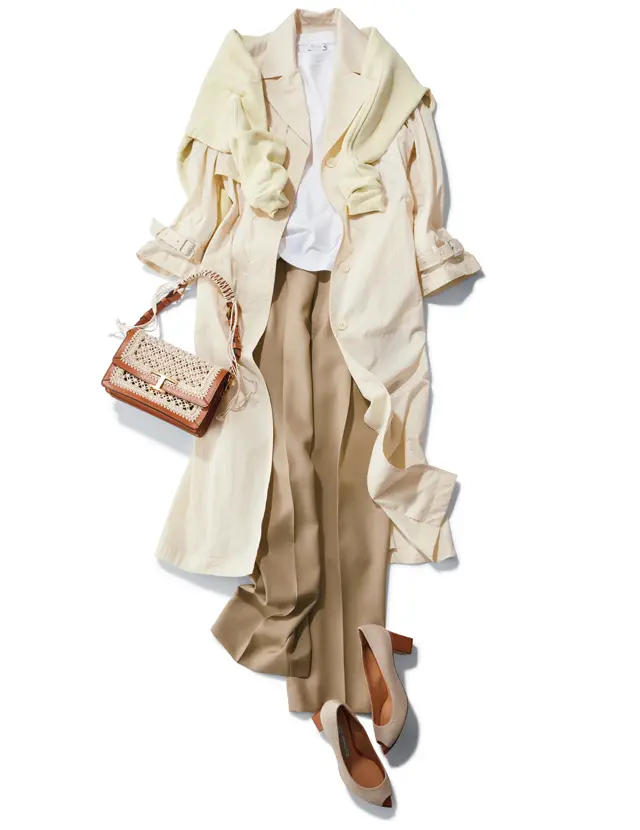 トレンドのくすみパステルと合わせれば即おしゃれに！