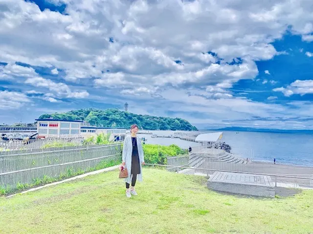 プチプラファッションで、江ノ島海岸へ。の画像_1