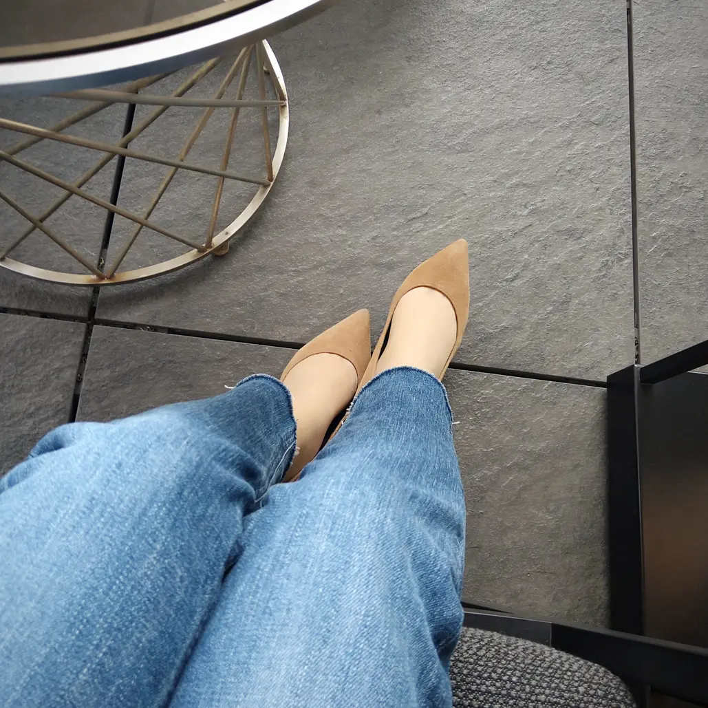 ヤヌークのデニム、ルースをセルフカット