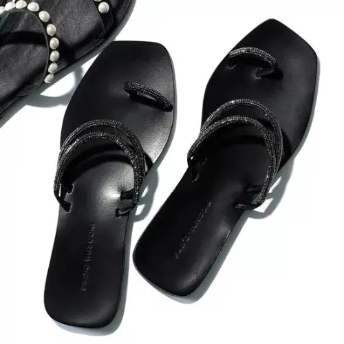 FABIO RUSCONI ストラップフラットサンダル ￥20,350