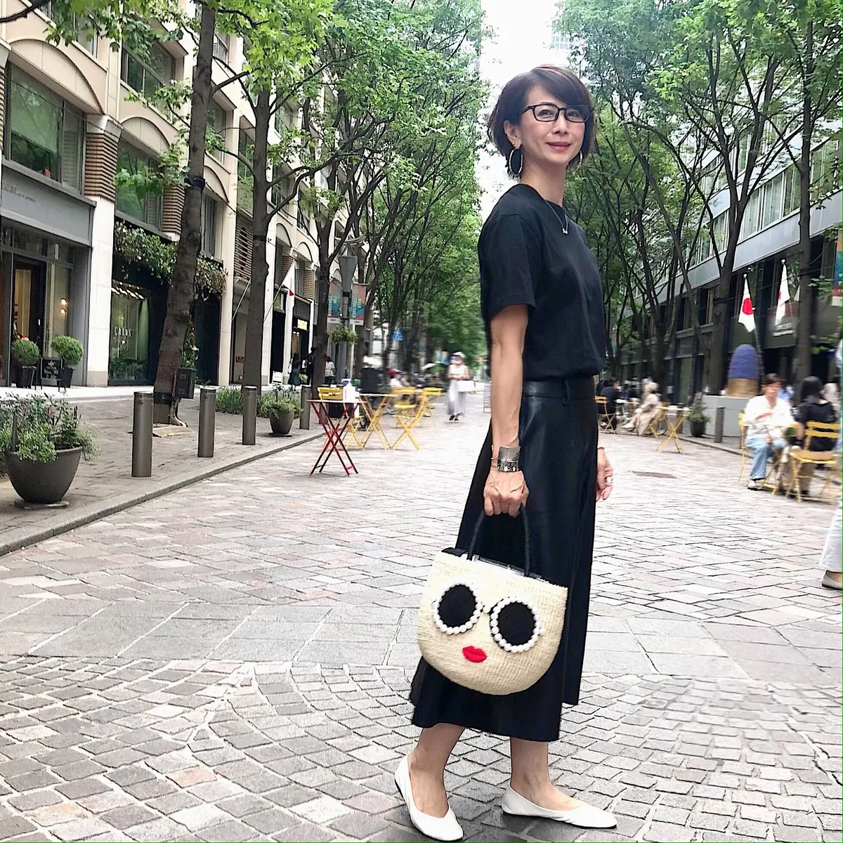 ZARAのエコレザースカートで丸の内への画像_4