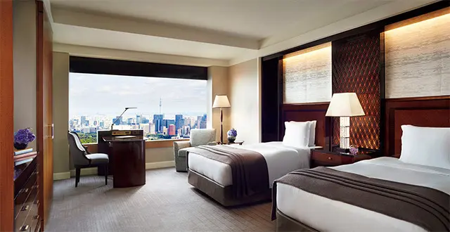 眺めのよいクラブ デラッ クス ツインの客室。