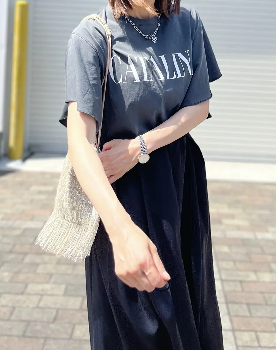 ZARAキラキラビーズbag★4コーデの画像_7