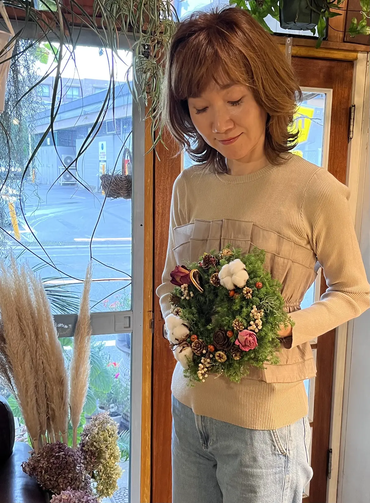 今年は早めのクリスマスリース作りの画像_9