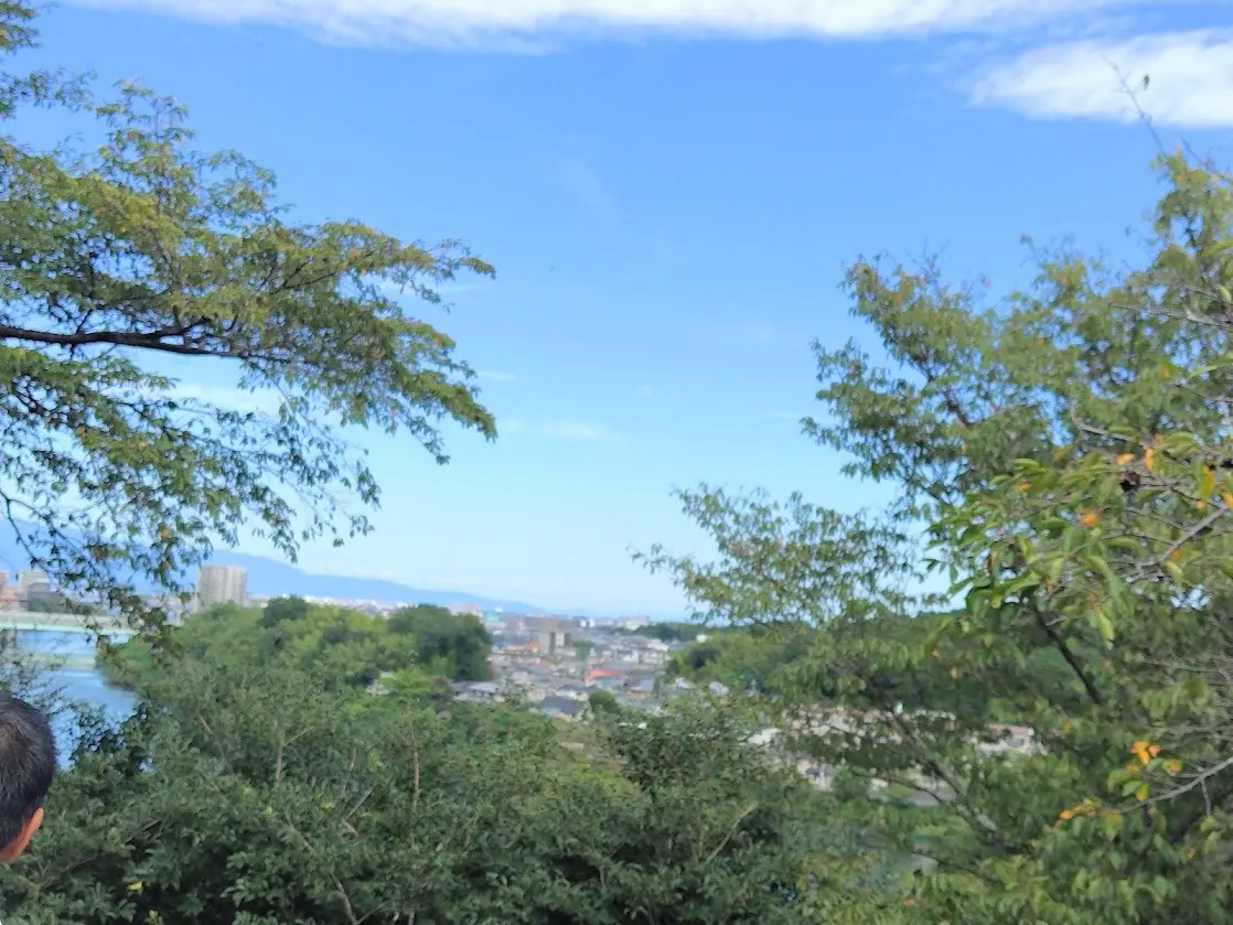 琵琶湖が見える風景
