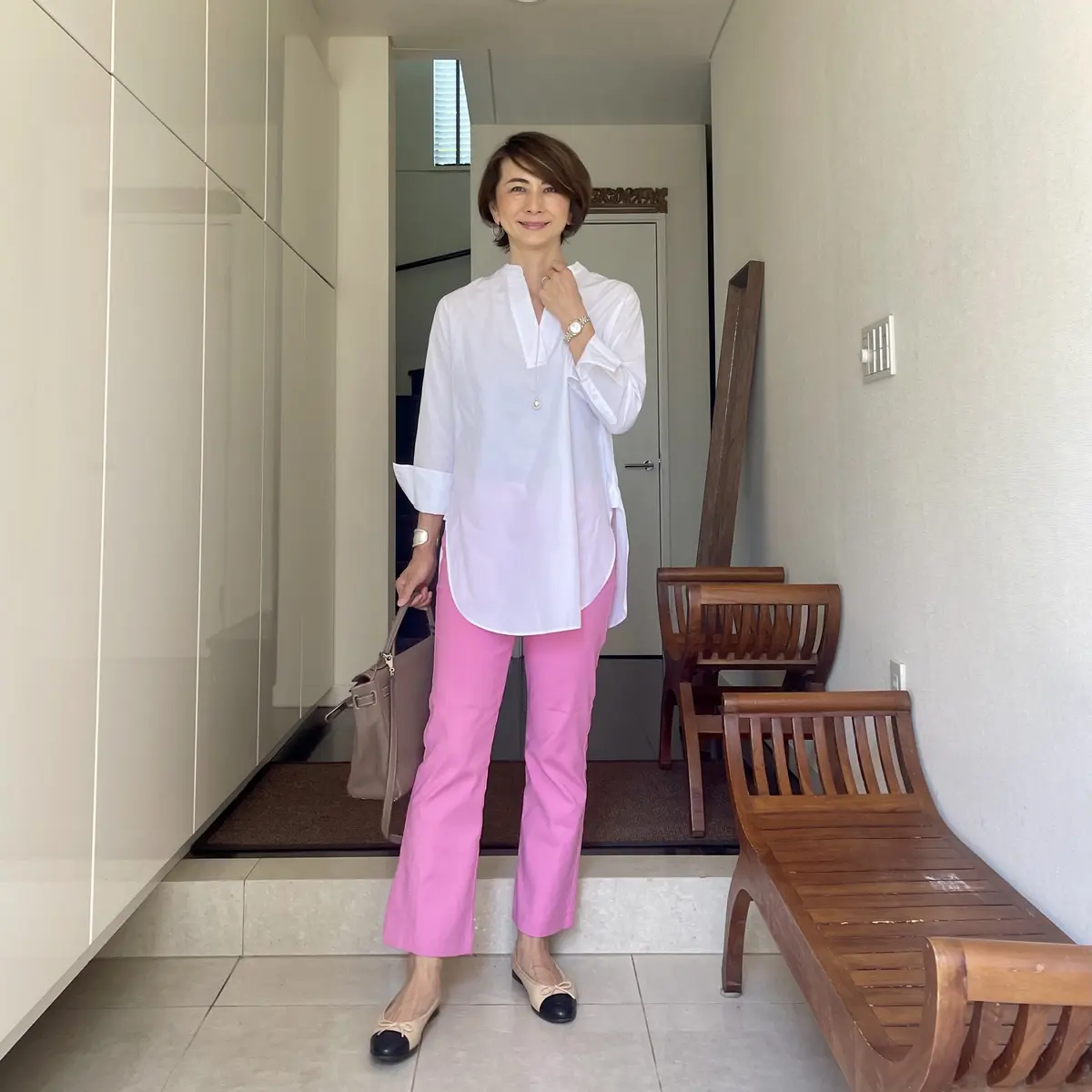 ZARAのピンクパンツ ON&OFF コの画像_3