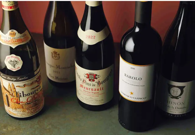 ワインはブルゴーニュ主体