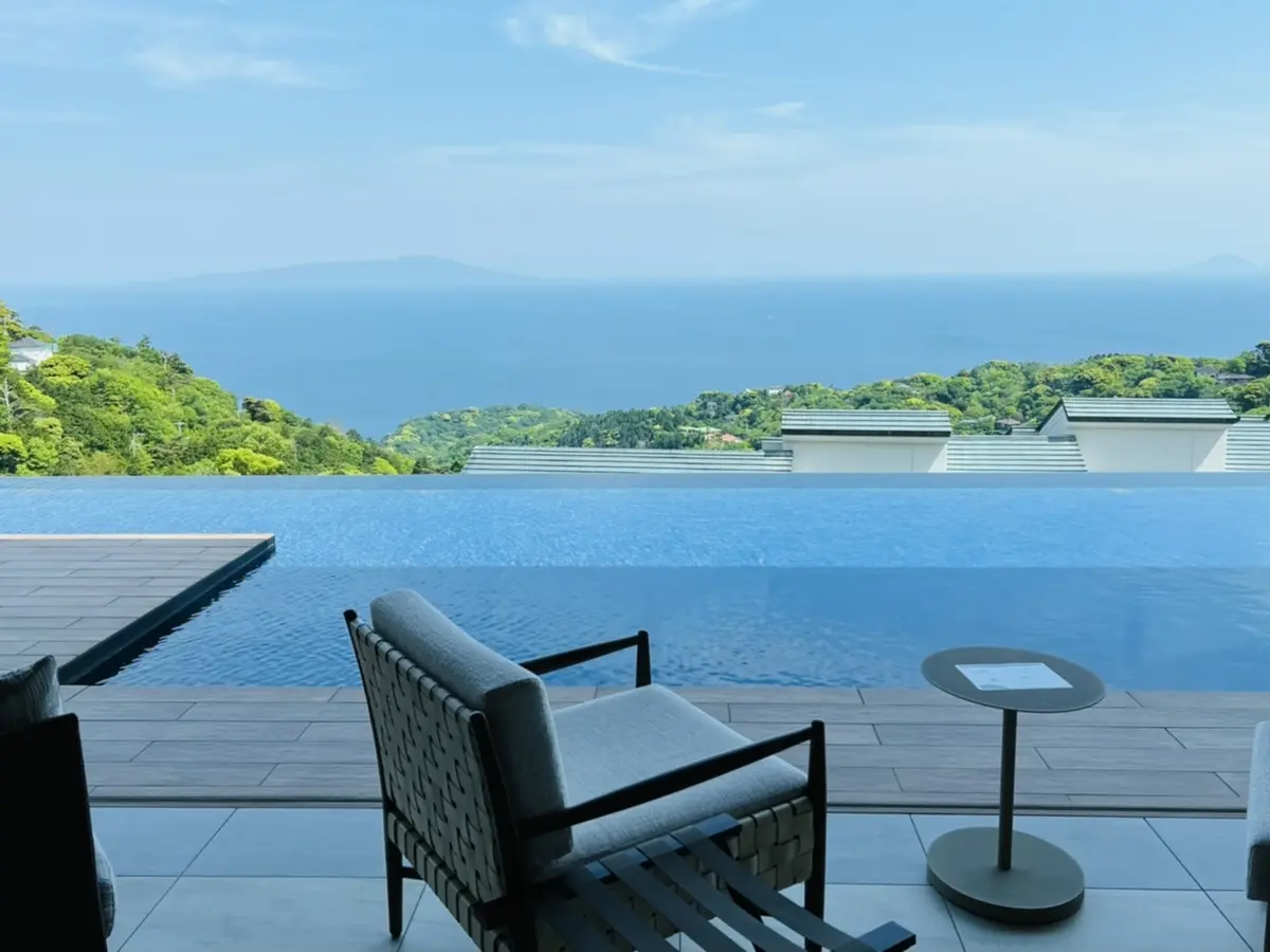 宿泊フロントからの景色