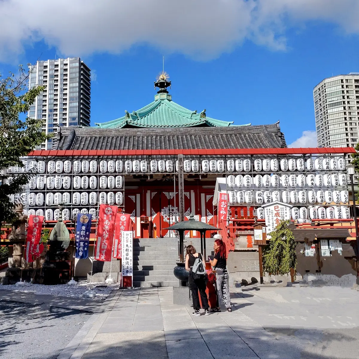 上野不忍池　蓮の花　弁天堂　辯天堂　上野恩賜公園