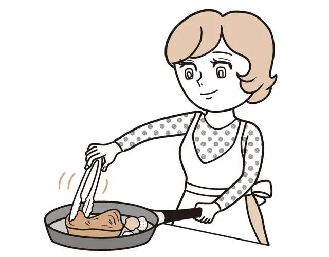 料理には菜箸でなくトングを使う