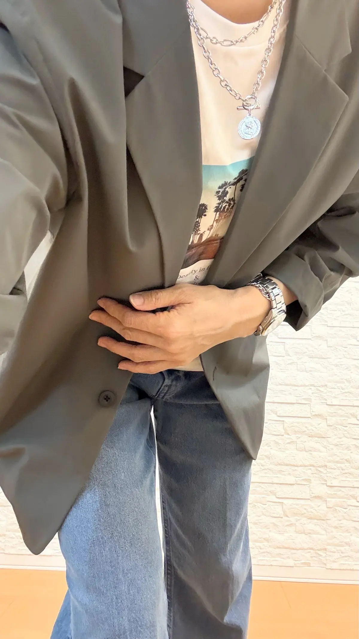 GUメンズデニムコーディネートの画像_6