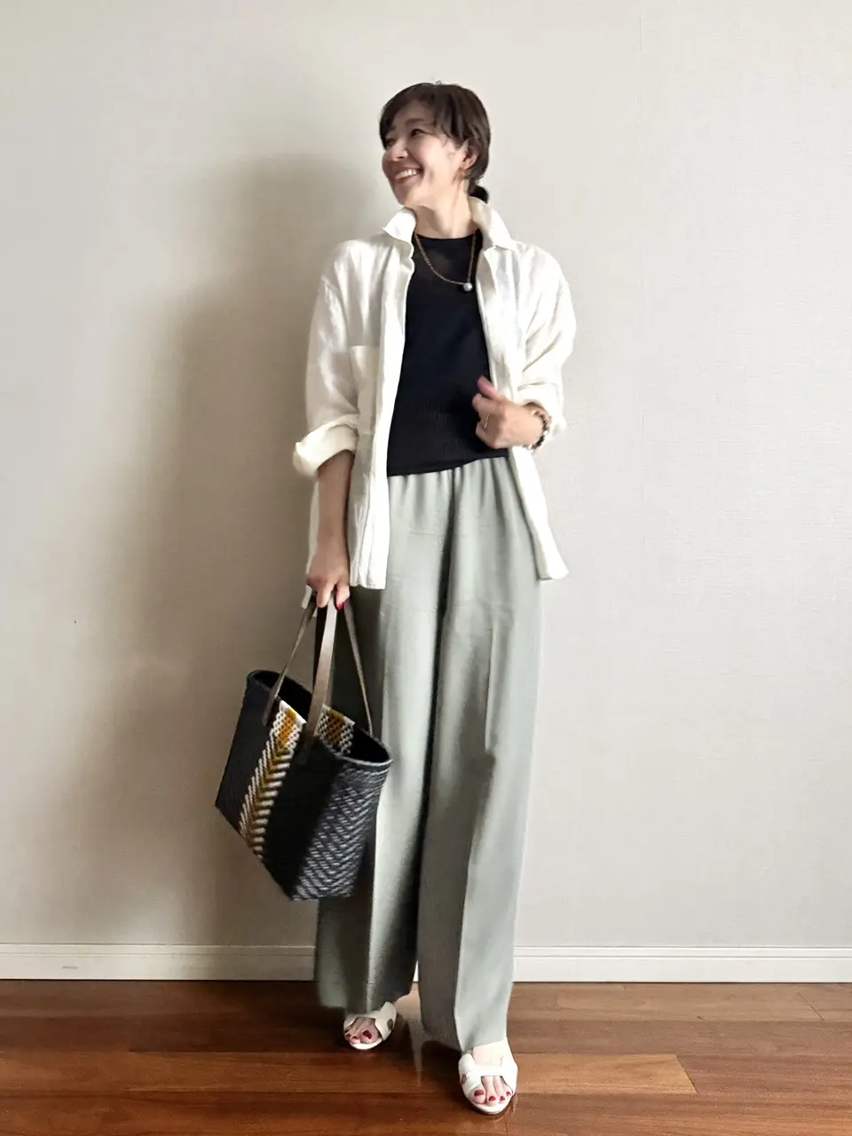 AGNONAパンツコーデ 01