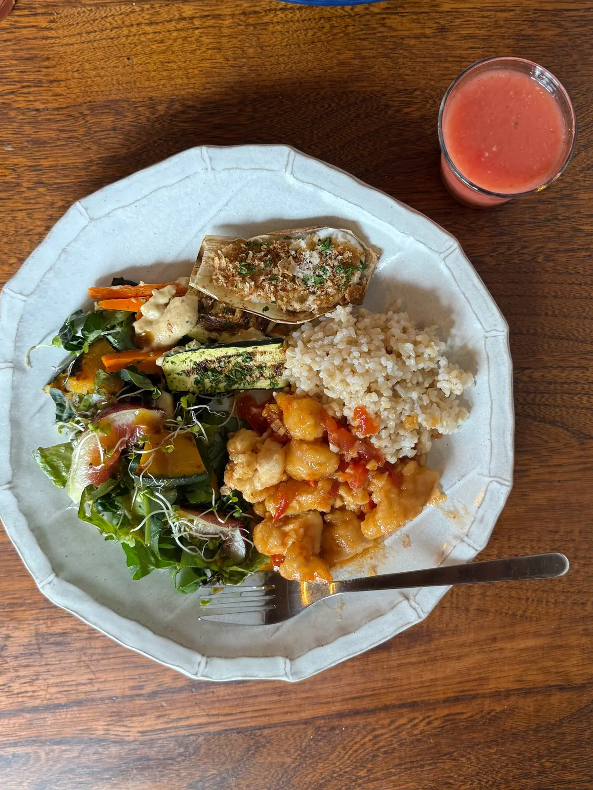 千葉県　大原市　カフェ　ビュッフェ料理　