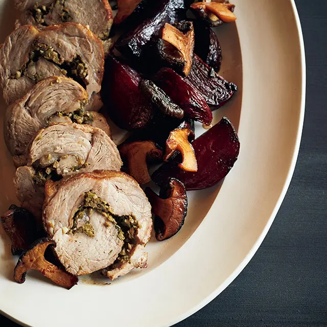 豚肉のロースト ポルケッタ風