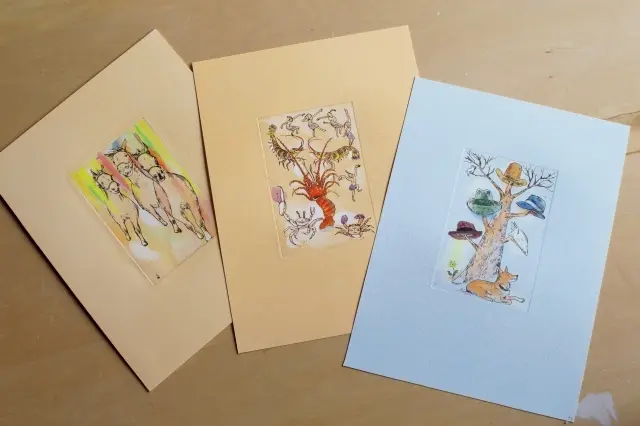 カレンダーに使った絵の原画