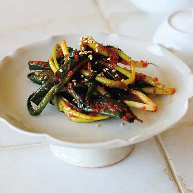 細ねぎの即席キムチ