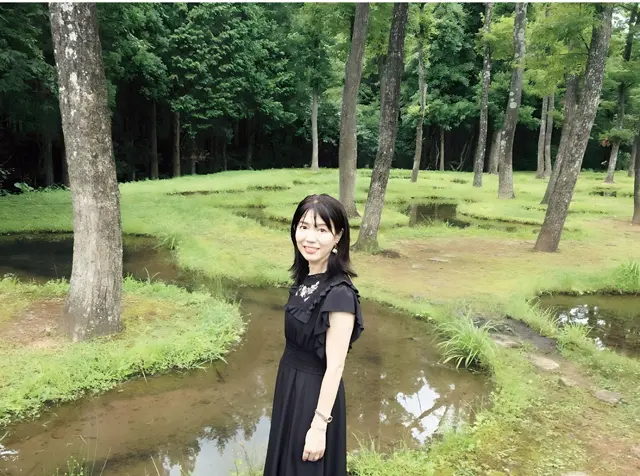 「那須 無垢の音」の水庭で。