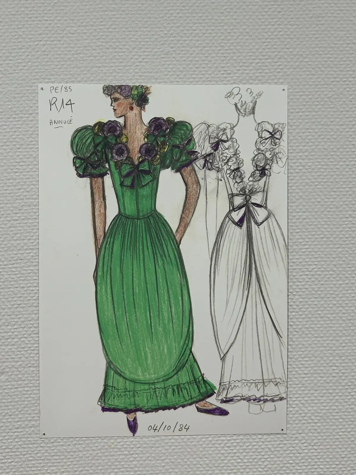 高田賢三夢をかける　KENZO  東京オペラシティアートギャラリー　デザイン画