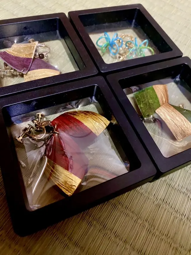 美濃和紙のイヤリング