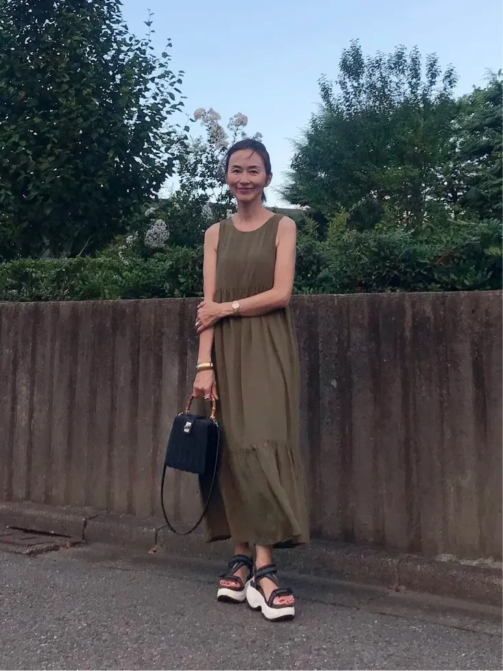 カーキコーデで少しだけ秋を先取り♪の画像_1