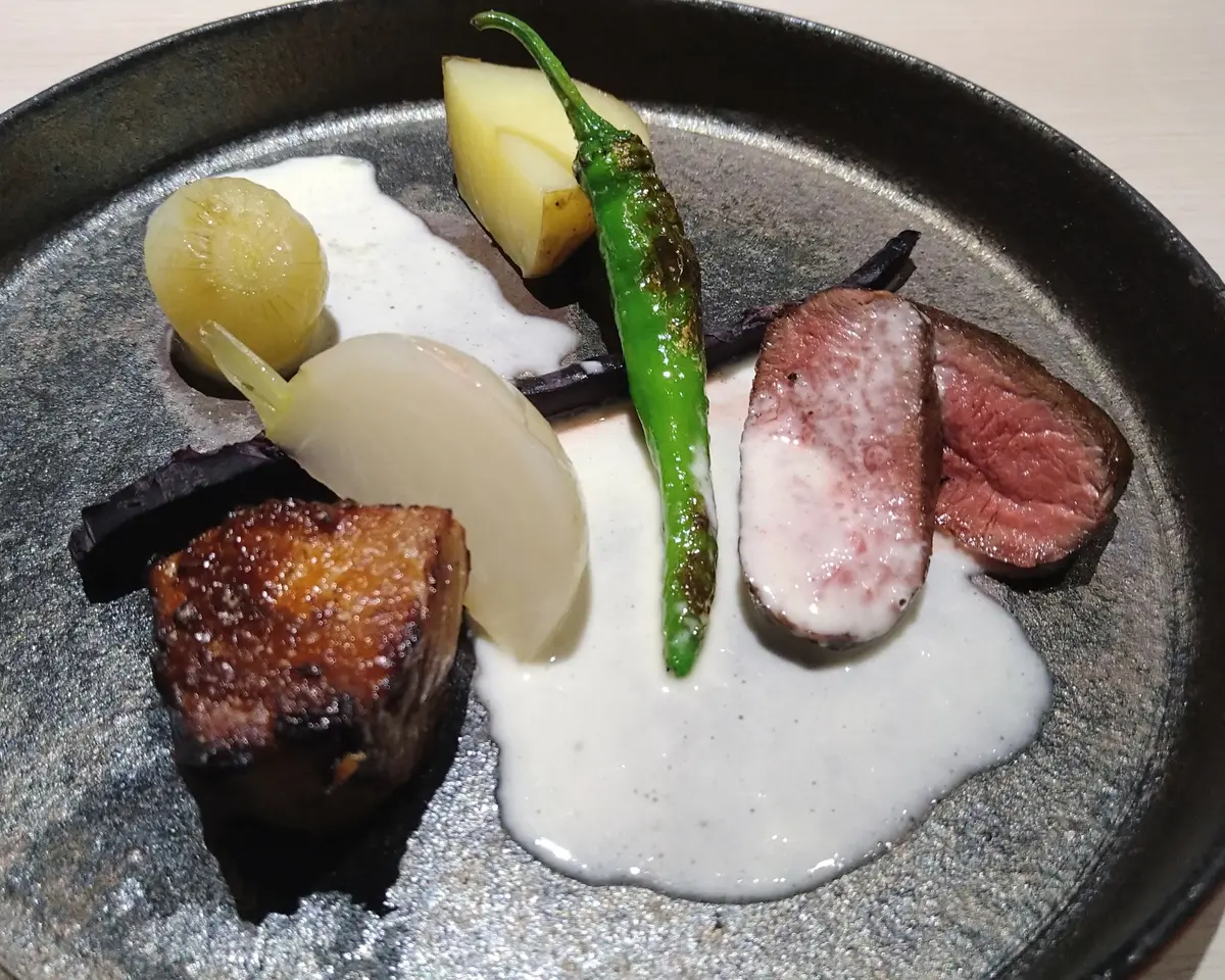 AWA NISHI-IZUのディナー